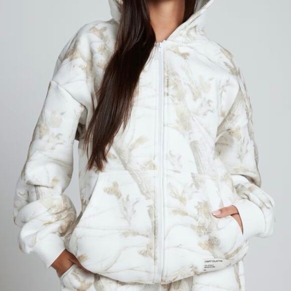 Camo Zip Hoodie Comfrt set sz M - Picture 2 of 15